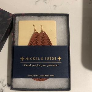 Nickel & Suede earrings